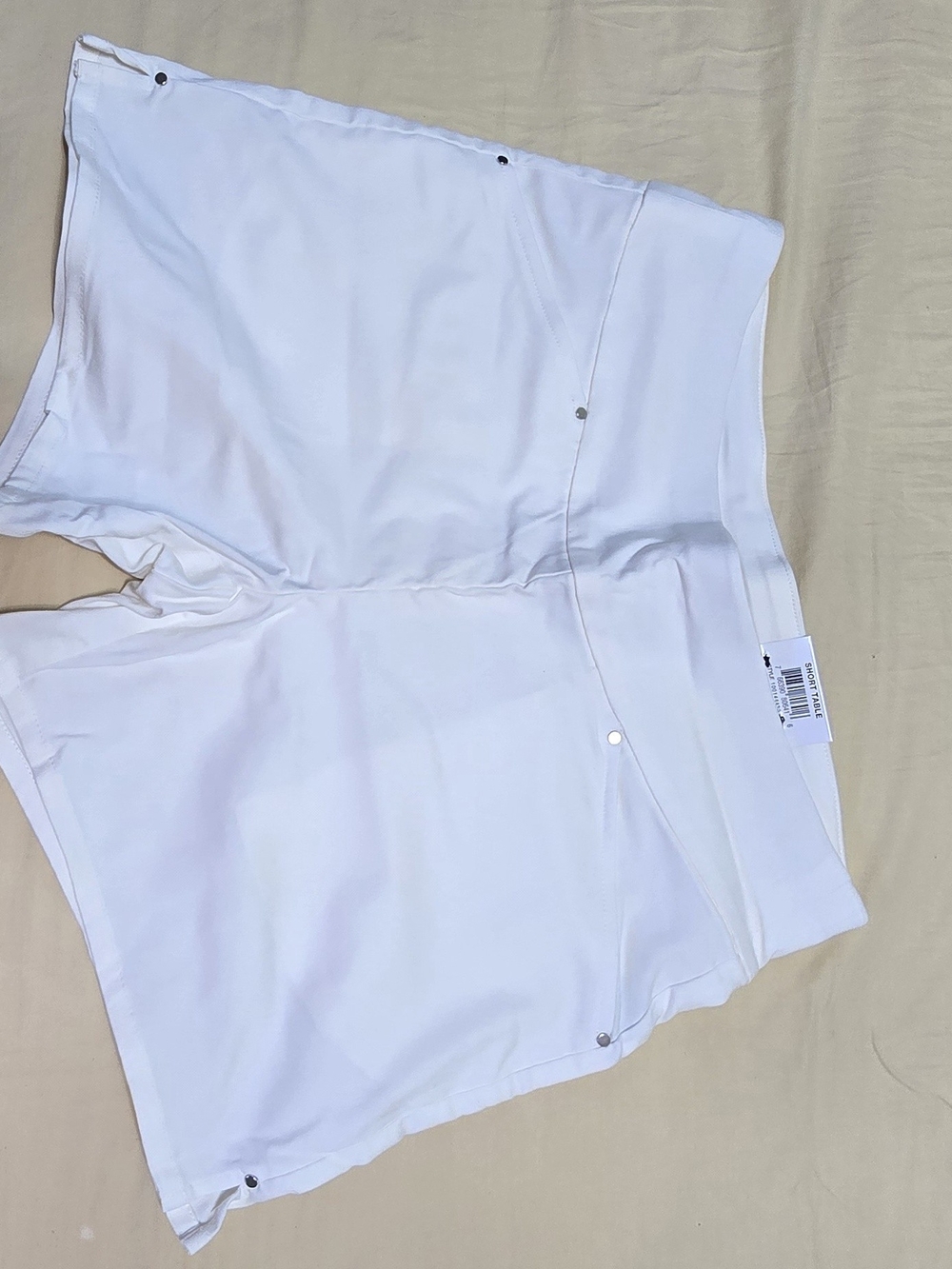 INC International Concepts White Mid-Waist Active Shorts